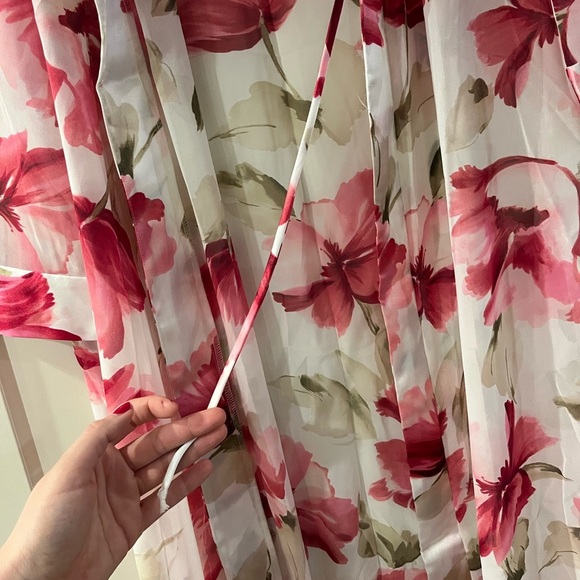 Vintage California Dynasty Pink Floral Robe Women’s Size Small - Picture 4 of 7